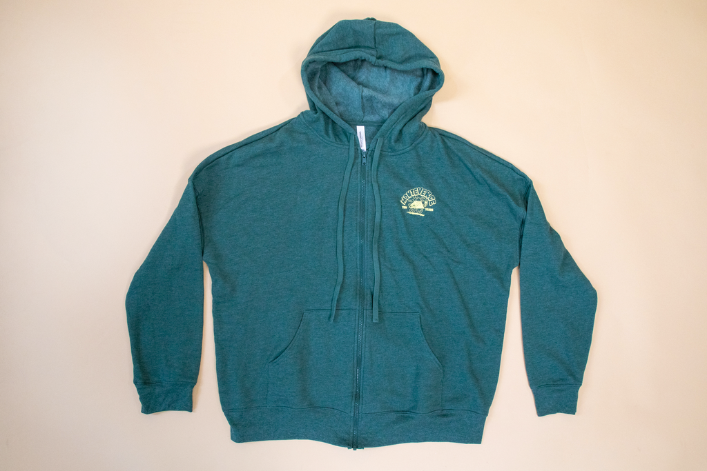 Green 10-Year Zip Hoodie